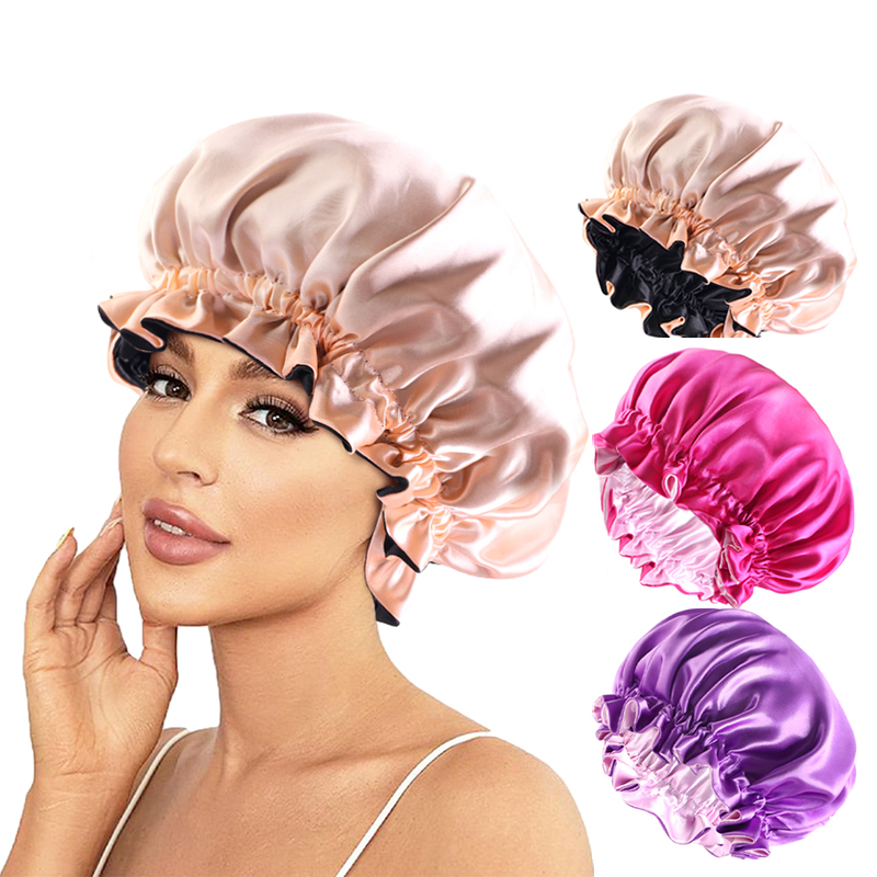 Hair Spa Wellness - جديد الصلبة مطاطا طبقة مزدوجة الساتان