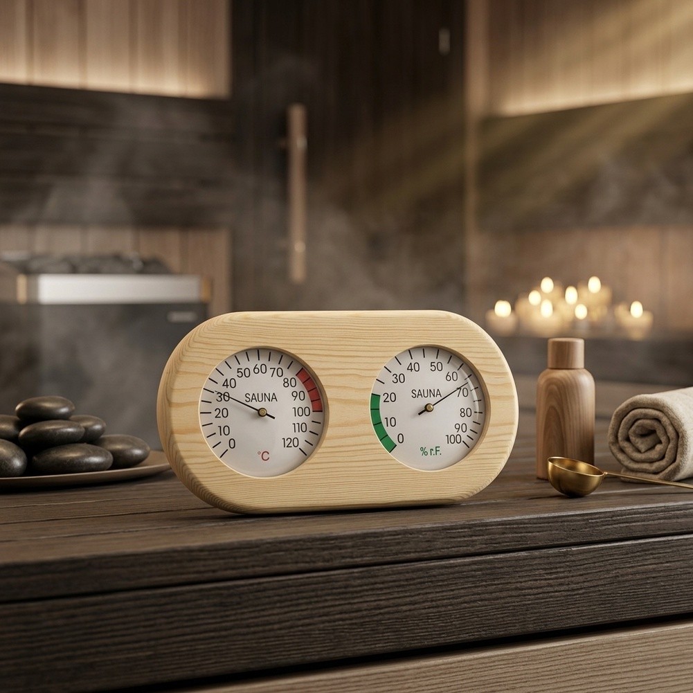 مقياس حرارة ورطوبة مزدوج الوظي - مراجعة Spa And Wellness Center وسعره
